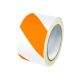Fita Plastcor Zebrada Laranja e Branca 70MMX200M