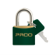Cadeado Pado 20mm Latão com Capa Verde