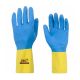 Luva Volk Latex Neop Amarelo e Azul G CA 37900