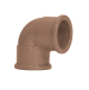 Joelho Soldavel Amanco PVC Marrom 90 Graus 32 MM