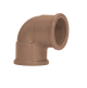 Joelho Soldavel Amanco PVC Marrom 90 Graus 20 MM
