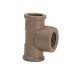 Te Soldavel com Rosca Amanco PVC Marrom 3/4