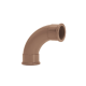Curva 90° PVC Amanco Liso/Liso Marrom 32 mm