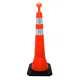 Cone Pirulito Eco Sinal Laranja Faixa Refletiva 1,14 Metro
