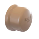 Caps Tigre PVC Liso/Liso Marrom 50MM 22080504