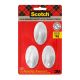Gancho 3M Adesivo Scotch Branco Medio